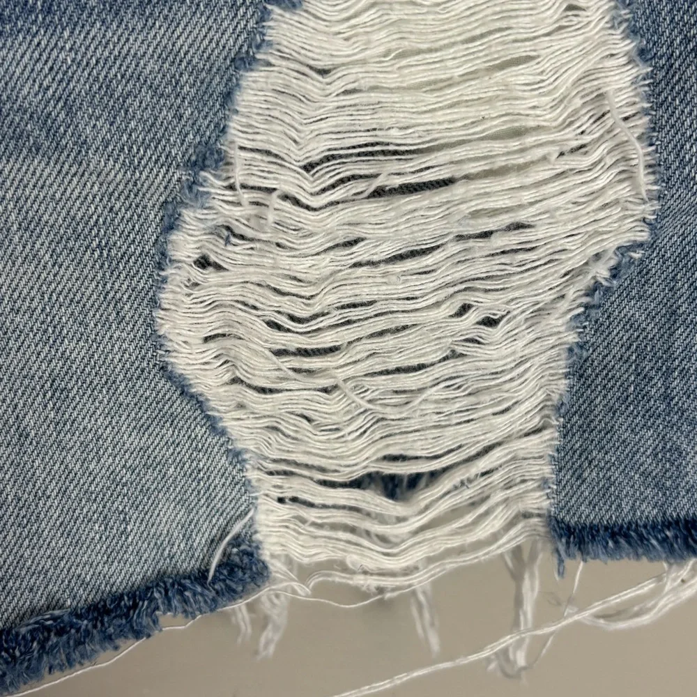 Frame Le Ultra Baggy Lomond‎ Slash Denim Jean Shorts Size 26